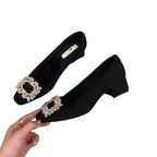Damen elegante Pumps mit funkelnden Schmuckakzenten R&B