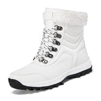 Damen Winterstiefel mit weichem Kunstfellkragen und rutschfester Laufsohle R&B