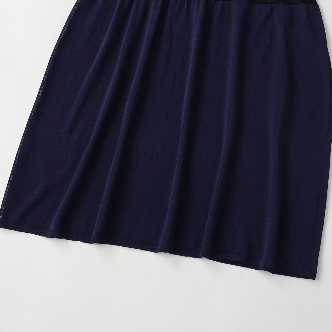Damen Maxikleid mit schwingendem Schnitt und betontem Tailleneinsatz R&B