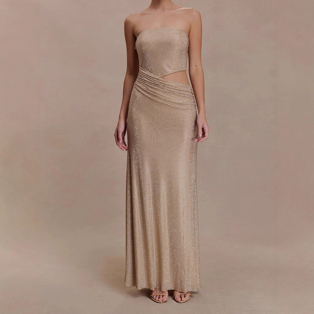 Damen Glamouröses Abendkleid mit Raffungen R&B