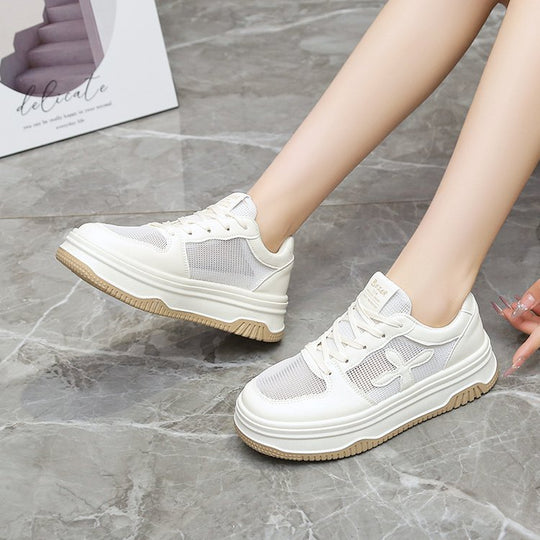 Damen Sportliche Sneakers mit atmungsaktivem Mesh-Obermaterial und dämpfender Laufsohle R&B