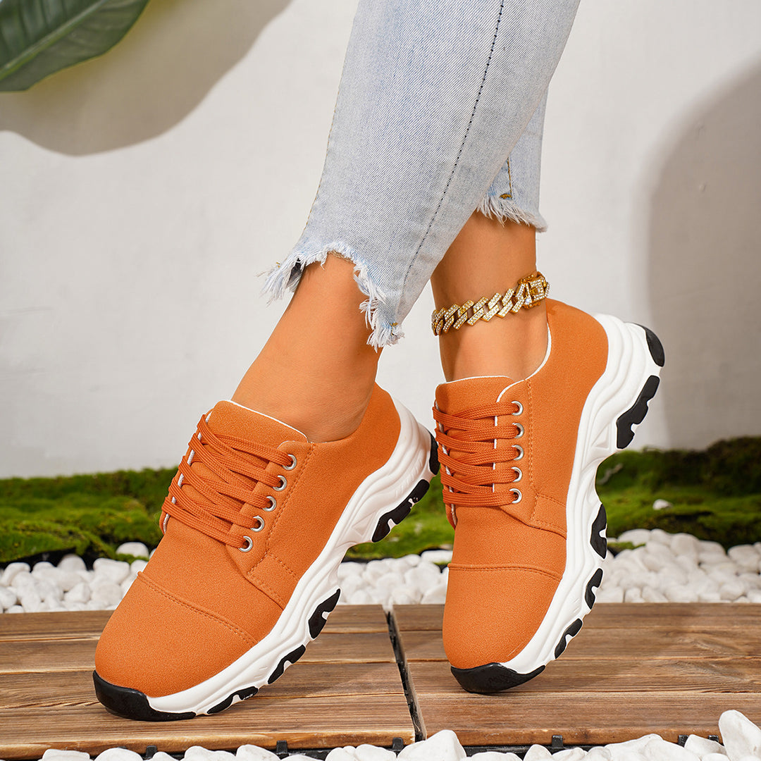 Damen sportliche Sneakers mit dynamischem Profil und atmungsaktivem Obermaterial R&B