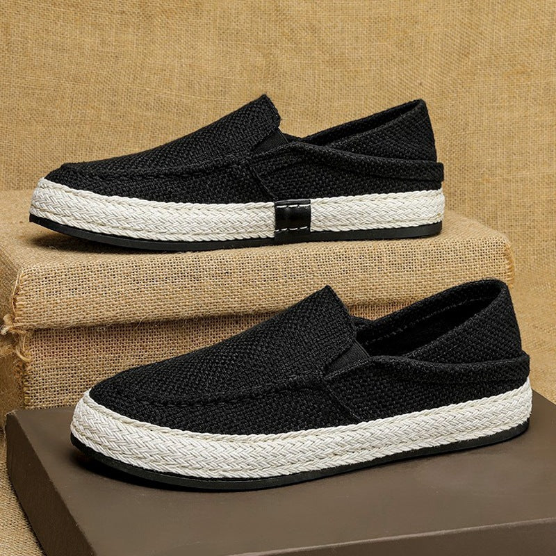 Damen bequeme Espadrilles mit elastischen Einsätzen und flexibler Sohle R&B