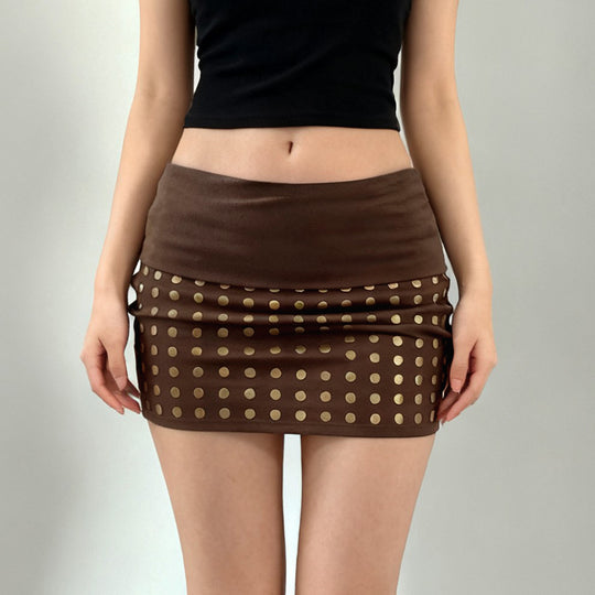 Damen Shorts mit glitzerndem Strassband R&B