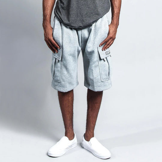 Herren Cargo-Shorts aus atmungsaktivem Sweatstoff mit verstellbarem Kordelzug und praktischen Taschen R&B