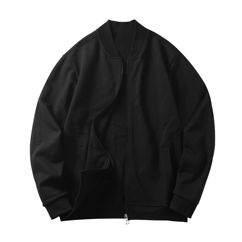 Herren sportliche Sweatjacke mit modernem Stehkragen R&B