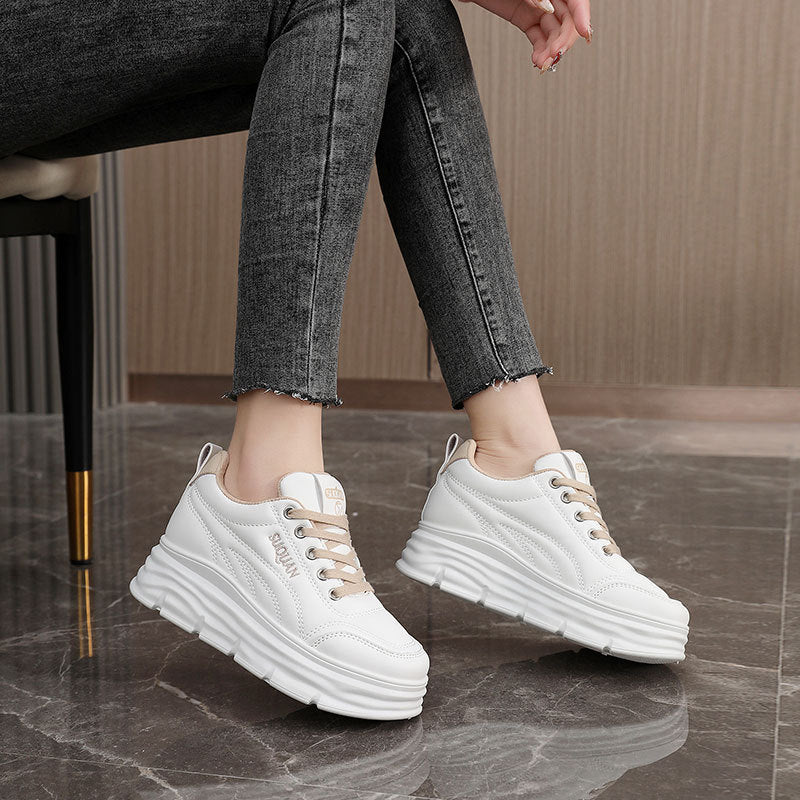 Damen modische Sneaker mit komfortabler Plattform-Sohle R&B