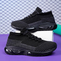Damen Strick-Laufschuhe mit stoßdämpfender Sohle und atmungsaktivem Design R&B
