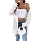 Damen Elegante Cardigan mit floralen Motiven R&B
