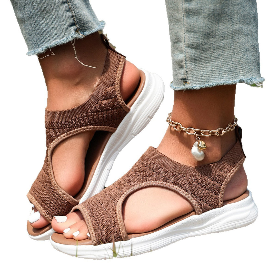 Damen Sportliche und luftige Freizeitsandalen mit flexiblem Obermaterial R&B