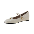 Damen Ballerina-Schuhe mit elegantem Riemchen und geschmackvollem Schmuckdetail