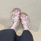 Damen bequeme Clogs mit verstellbaren Schnallen und ergonomischem Fußbett R&B