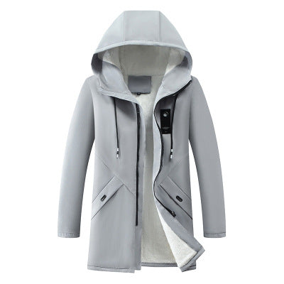 Herren modische Winterjacke mit isolierendem Futter und praktischen Reißverschlusstaschen R&B