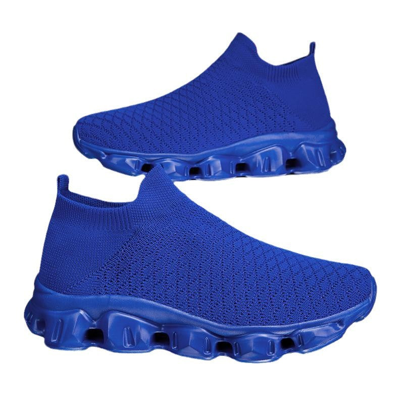 Damen Atmungsaktive Strick-Laufschuhe mit rutschfester Sohle R&B