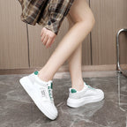 Damen modische Plateau Sneakers mit sportlicher Profilsohle und atmungsaktiver Konstruktion R&B