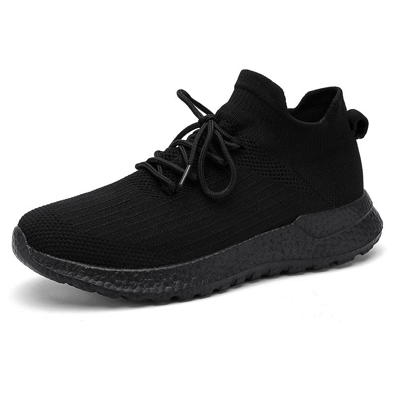 Damen sportliche Sneaker mit atmungsaktiver Strick-Oberfläche und stabiler Sohle R&B