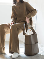 Damen Strickanzug mit weitem Bein und eleganter Passform R&B