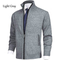 Herren modischer Strickjacke mit hohem Kragen und Reißverschluss R&B