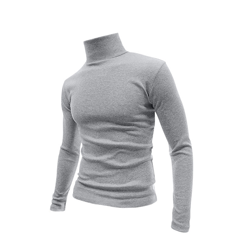 Herren eleganter Rollkragenpullover aus hochwertigem Baumwollmix R&B