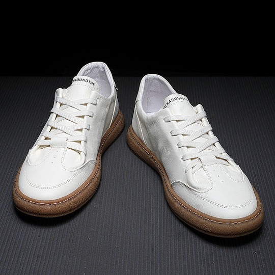 Damen lässige Leder Sneakers R&B
