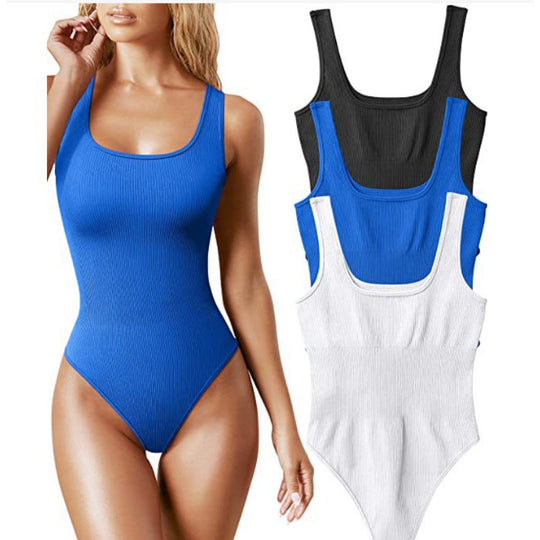 Damen Stylischer Einteiler mit Rippstruktur R&B