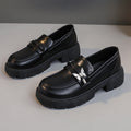 Damen modische Chunky Loafers mit robustem Profil und eleganten Applikationen R&B
