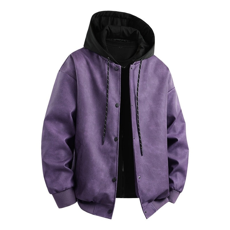 Herren modische Übergangsjacke mit abnehmbarer Kapuze und sportlichen Akzenten R&B