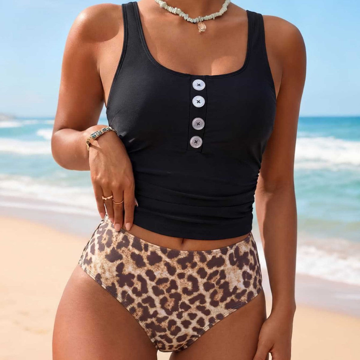 Damen Badeanzug mit floralem Design R&B