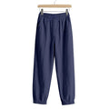 Damen lässige Freizeithose mit lockerem Schnitt und elastischem Bund R&B