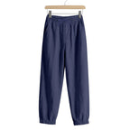 Damen lässige Freizeithose mit lockerem Schnitt und elastischem Bund R&B