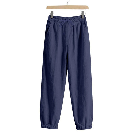 Damen lässige Freizeithose mit lockerem Schnitt und elastischem Bund R&B
