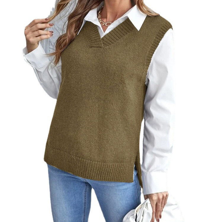 Damen elegante Strickweste R&B