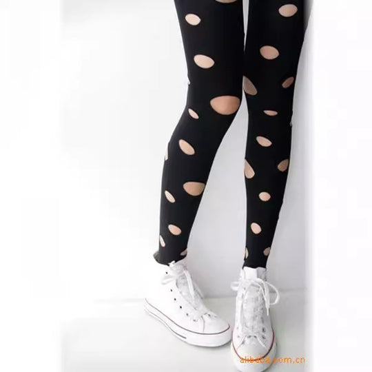 Damen High-Style Leggings mit dynamischen Cut-Outs R&B