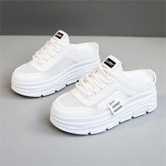 Damen Sportliche Sneakers mit hohem Plateau von R&B