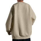 Herren bequemer Sweatshirt mit strukturiertem Design und lockerer Passform R&B