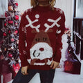 Damen Weihnachts-Pullover mit festlichem Rentier-Motiv und strukturiertem Strick R&B