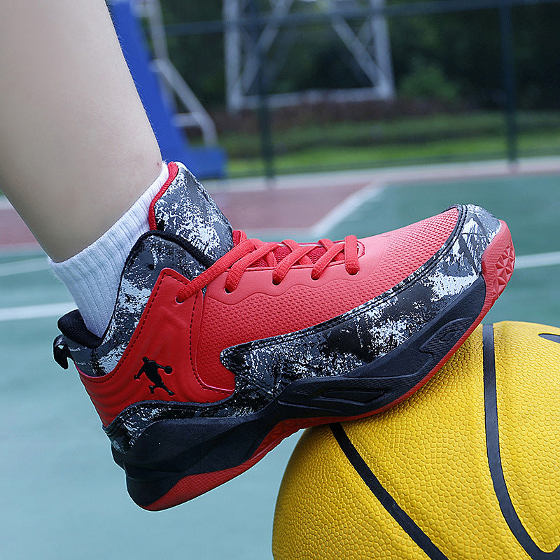 Damen Basketball Sneakers mit atmungsaktiver Mesh-Oberfläche und stoßdämpfendem Fußbett R&B