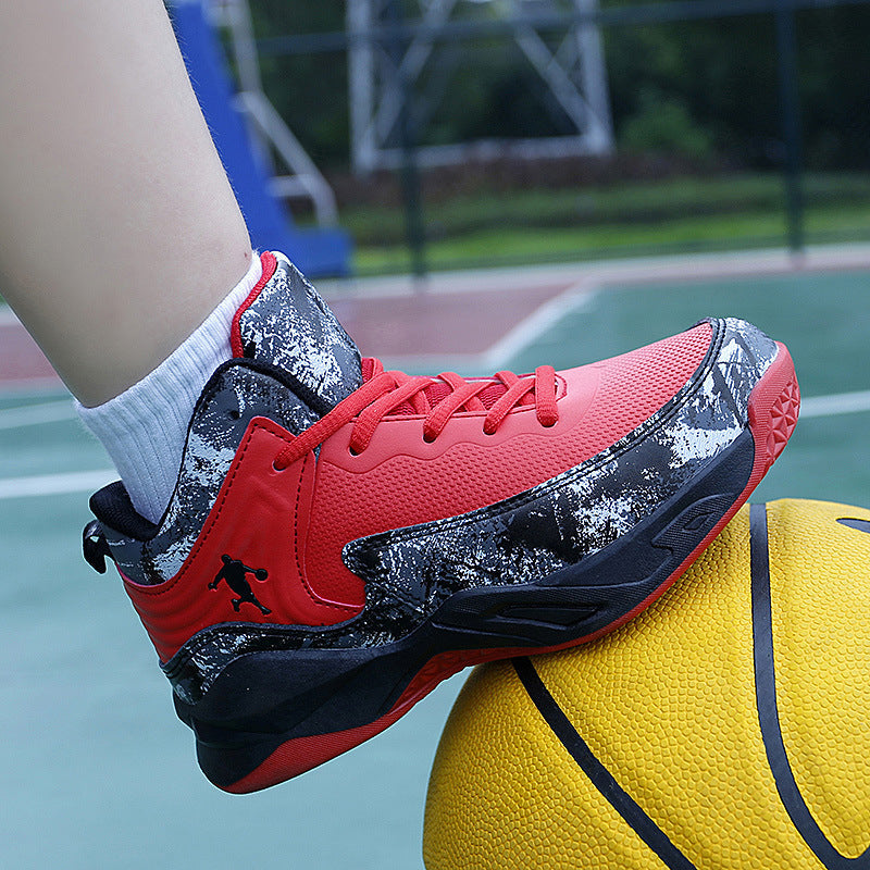 Damen Basketball Sneakers mit atmungsaktiver Mesh-Oberfläche und stoßdämpfendem Fußbett