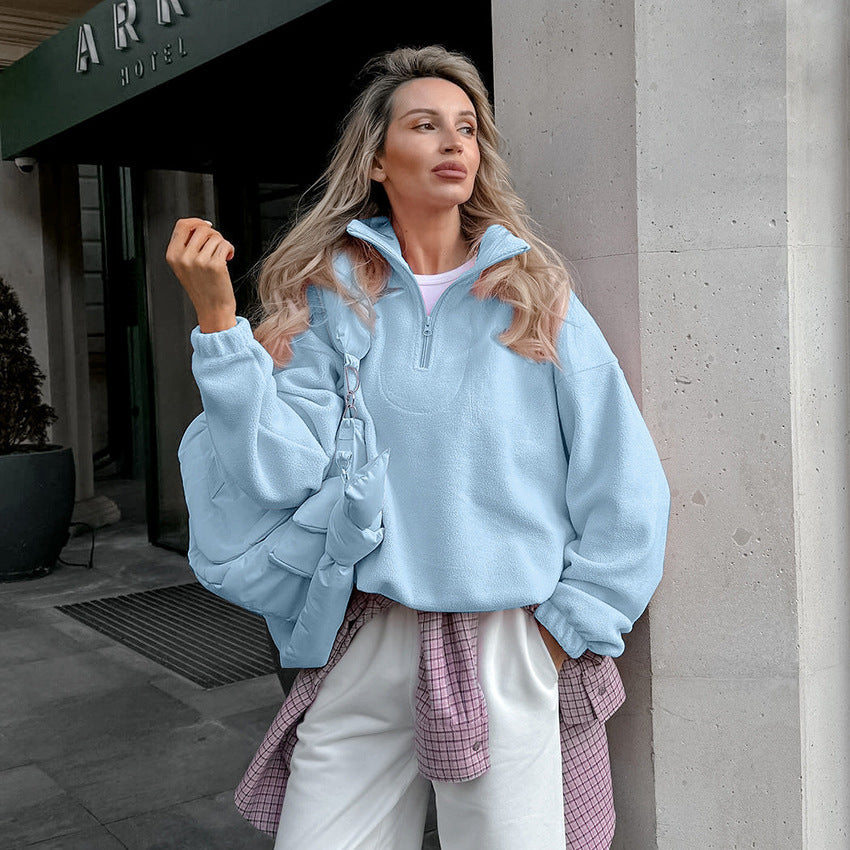 Damen Fleece Pullover R&B