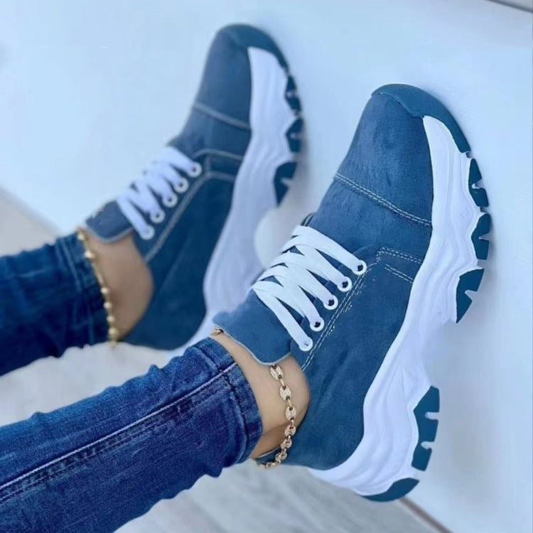 Damen Sportliche Sneaker mit robustem Profil und atmungsaktivem Obermaterial R&B
