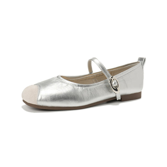 Damen Ballerinas mit modischem Riemchen und edler Schnallenverzierung R&B