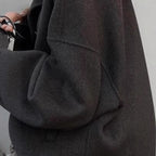 Damen Modische Oversized Jacke aus hochwertigem Wollgemisch R&B