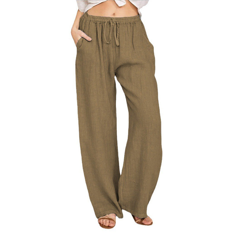 Damen bequeme Leinenhose R&B