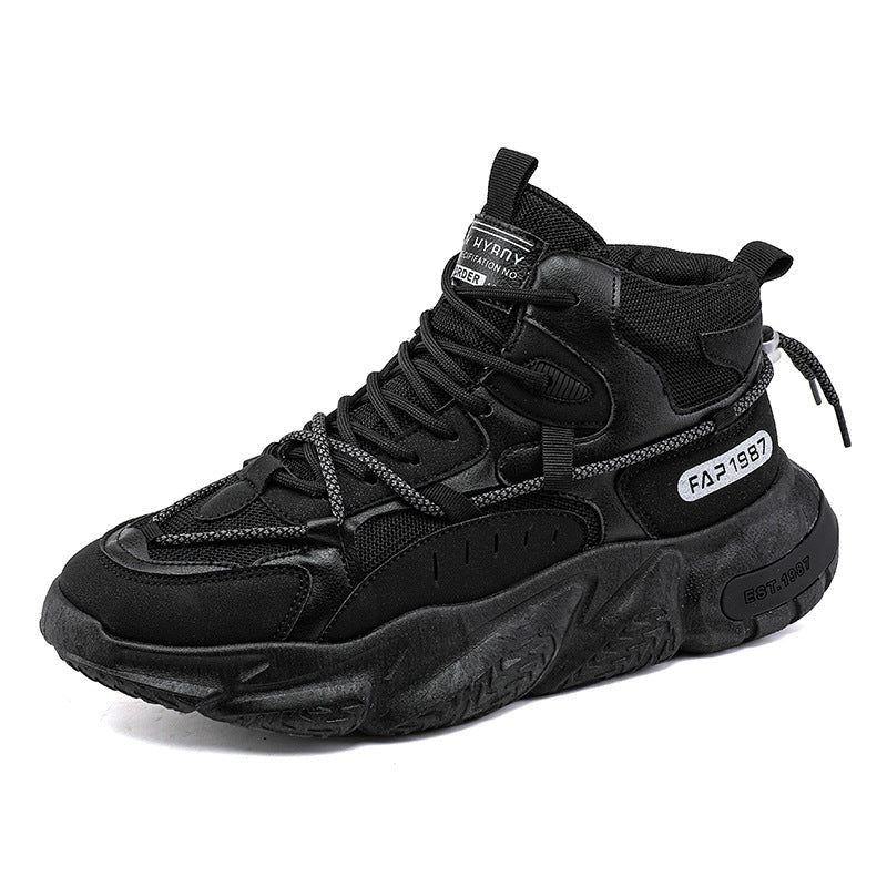 Damen Hohe Sneaker mit stoßdämpfender Sohle und atmungsaktiver Mesh-Oberfläche