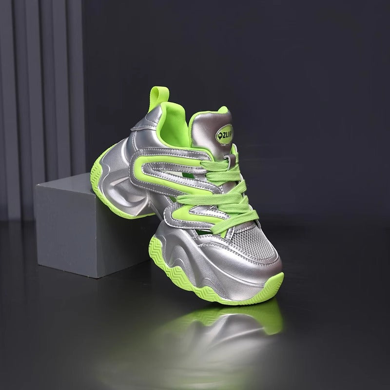 Damen Sportliche Chunky Sneakers mit atmungsaktivem Obermaterial und innovativem Dämpfungssystem R&B