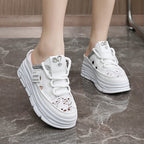 Damen Plateauschlüpfschuhe mit modischem Glitzer-Design R&B
