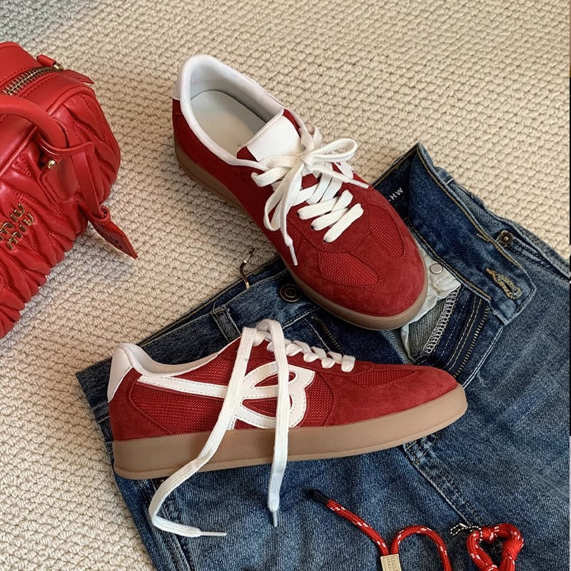 Damen Sportliche Sneaker mit atmungsaktivem Obermaterial und rutschfester Sohle R&B