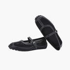Damen Ballerinas mit elegantem Riemchen und atmungsaktivem Obermaterial