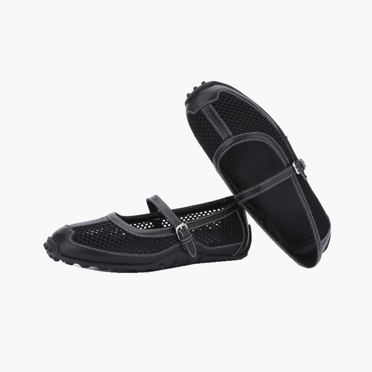 Damen Ballerinas mit elegantem Riemchen und atmungsaktivem Obermaterial R&B