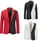 Herren kontrastierender Blazer mit modernem Schnitt R&B